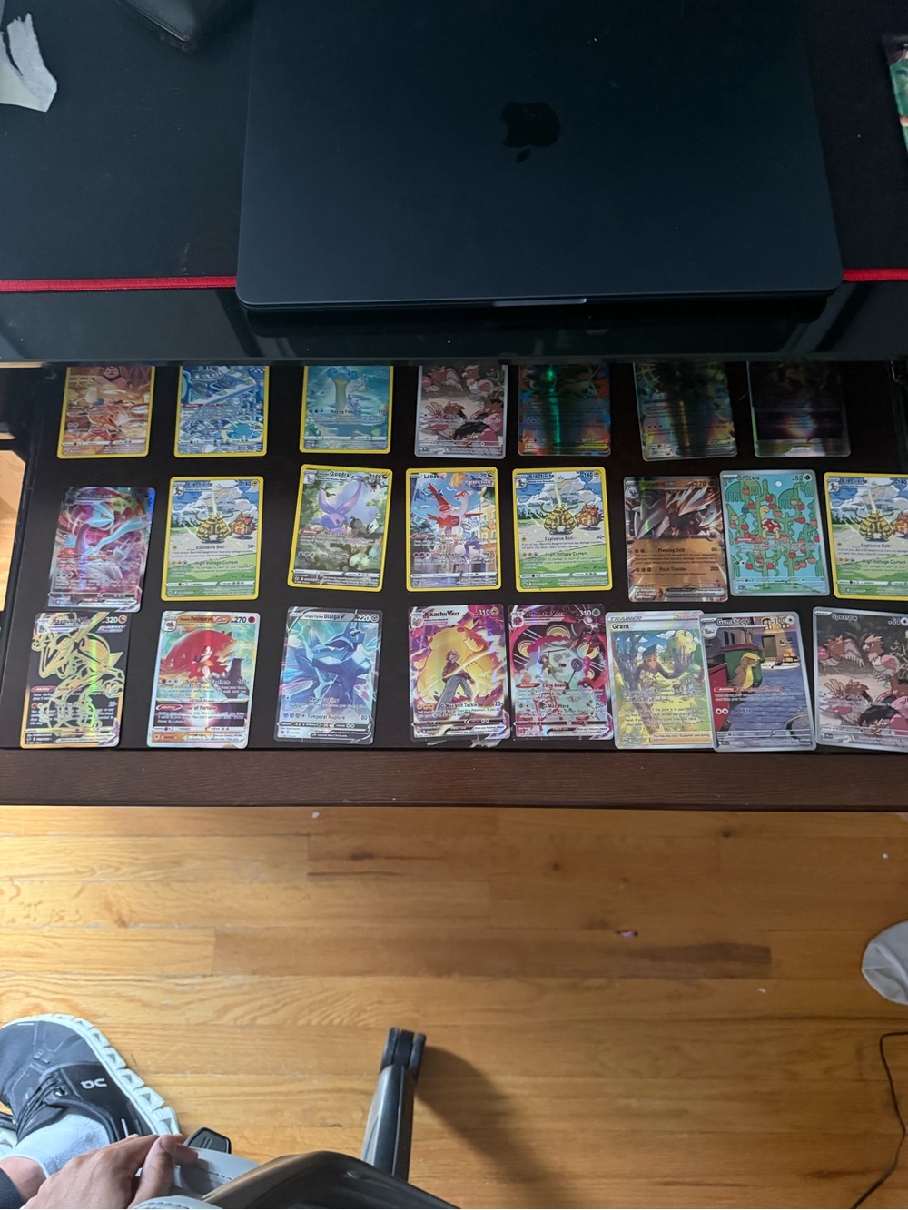 Pokémon Card Lot featuring Pikachu VMAX TG, Rayquaza VMAX & Ultra Rares
